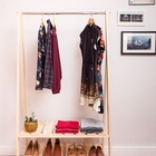 Arara Com Sapateira Em Madeira Natural De Pinus E Haste E Met