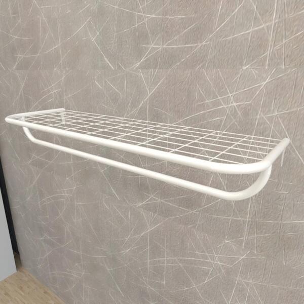 Arara De Cremalheira C/ Tela C/ Pingente 100x30 Cm 1 Branco M