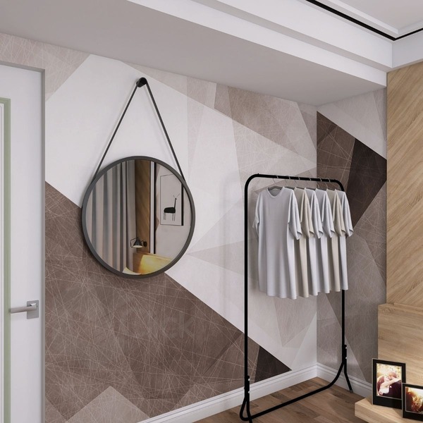 Arara De Ferro Para Área De Serviço Estilo Moderna + Espelho