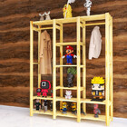 Arara De Madeira Design Estante 5 Prateleiras Organizador Tri