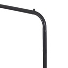 Arara de Metal Carrinho com 2 Prateleiras e Rodinhas Oikos