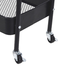 Arara De Metal Carrinho Com 2 Prateleiras E Rodinhas Oikos