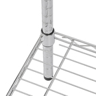 Arara de Metal Simples Regulável 175x91x46cm Aço Cromado