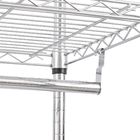 Arara de Metal Simples Regulável 175x91x46cm Aço Cromado