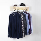 Arara De Parede Cabideiro Lojas E Closet Pinus E Mdf Branco