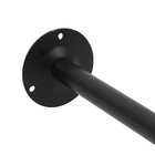 Arara de Parede em Metal Preto 90cm Zamar