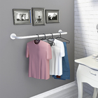 Arara de Roupas de Parede Metal Branco 120cm Zamar