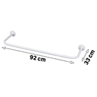 Arara de Roupas de Parede Metal Branco 90cm Zamar