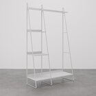 Arara De Roupas Em Aço Begônia Cabecasa Madeiraoriginals Bran