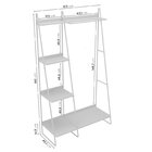 Arara De Roupas Em Aço Begônia Cabecasa Madeiraoriginals Esta