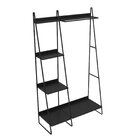 Arara De Roupas Em Aço Begônia Cabecasa Madeiraoriginals Pret