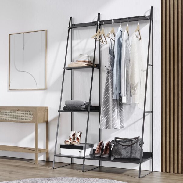 Arara De Roupas Em Aço Begônia Cabecasa Madeiraoriginals Pret