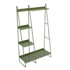 Arara De Roupas Em Aço Begônia Cabecasa Madeiraoriginals Verd