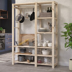 Arara Dupla  Organizadora Decorativa Com 6 Prateleiras Rustic