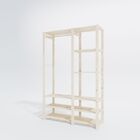 Arara Dupla Estante Organizadora Para Quarto Closet Decorativa