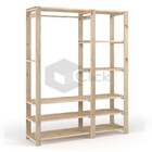 Arara Dupla Estante Organizadora Para Quarto Decoratica Closet