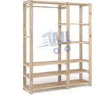 Arara Dupla Kit C/ Duas Organizadora Closet Decorativa 6 Prat