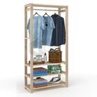 Arara Estante Quarto Rustica 3 Prateleiras