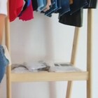 Arara Madeira Com Cabideiro Metal 70cm = Kit 2 Peças