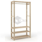 Arara Multiuso  Cabideiro Com Prateleira  Roupa