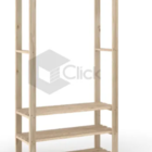 Arara Organizadora De Roupas Decorativa Madeira Moderna