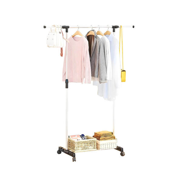 Arara P/ Roupas Cabideiro Ajuste De Altura C/ Sapateira