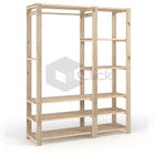 Arara Para Guardar Roupa  Cabideiro E  Prateleira  Closet