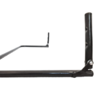 Arara Para Roupas Cabideiro De Parede Tubo De Aço - Preta