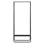 Arara para Roupas com Sapateira 170x67,8x23,2cm Preta Quebec Brasforma