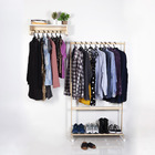 Arara Para Roupas Com Sapateira E Arara De Parede Reforçada