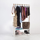 Arara Para Roupas Reforçada Com Nicho Sapateira Branco