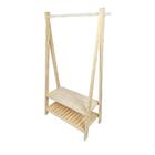 Arara Para Roupas Slim Gr Em Madeira - Natural