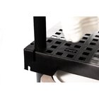 Arara Poly Eco Com Cabideiro E 4 Prateleiras Preto