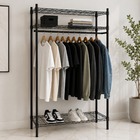 Arara Regulvel 180x45x90cm 3 Nveis Preta Kian