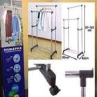 Arara Roupas Dupla Sapateira Cabideiro Guarda Roupa Inox Regu