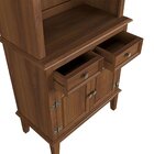 Arca E Oratório 4 Portas E 2 Gavetas - Madeira Maciça Amêndoa