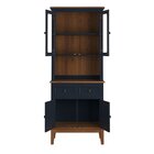 Arca E Oratório 4 Portas E 2 Gavetas - Madeira Maciça Azul Pe