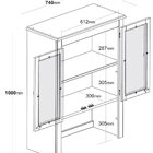 Arca E Oratório 4 Portas E 2 Gavetas - Madeira Maciça Verde