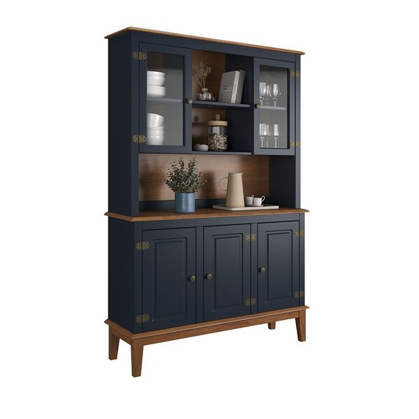 Arca E Oratório 5 Portas - Madeira Maciça Azul Petróleo