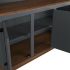 Arca E Oratório 5 Portas - Madeira Maciça Cinza