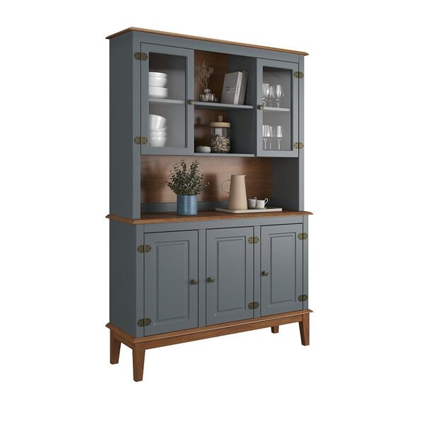 Arca E Oratório 5 Portas - Madeira Maciça Cinza