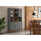 Arca E Oratório 5 Portas - Madeira Maciça Cinza