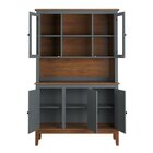 Arca E Oratório 5 Portas - Madeira Maciça Cinza