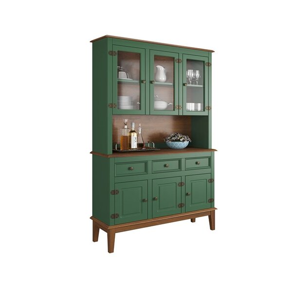 Arca E Oratório 6 Portas E 3 Gavetas - Madeira Maciça Verde