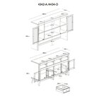 Arca E Oratório 6 Portas E 4 Gavetas - Madeira Maciça Azul Pe
