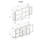 Arca E Oratório 6 Portas - Madeira Maciça Amêndoa
