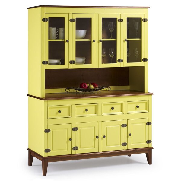 Arca E Oratório 8 Portas E 4 Gavetas - Madeira Maciça Amarelo