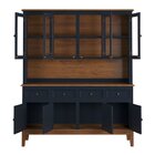 Arca E Oratório 8 Portas E 4 Gavetas - Madeira Maciça Azul Pe