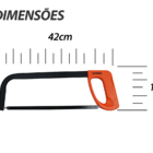Arco de Serra Fixo Tubular 12 Polegadas (305mm) - Starfer