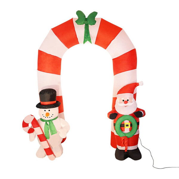 Arco Natalino Inflável Gigante Papai Noel Led 2,50m Bivolt